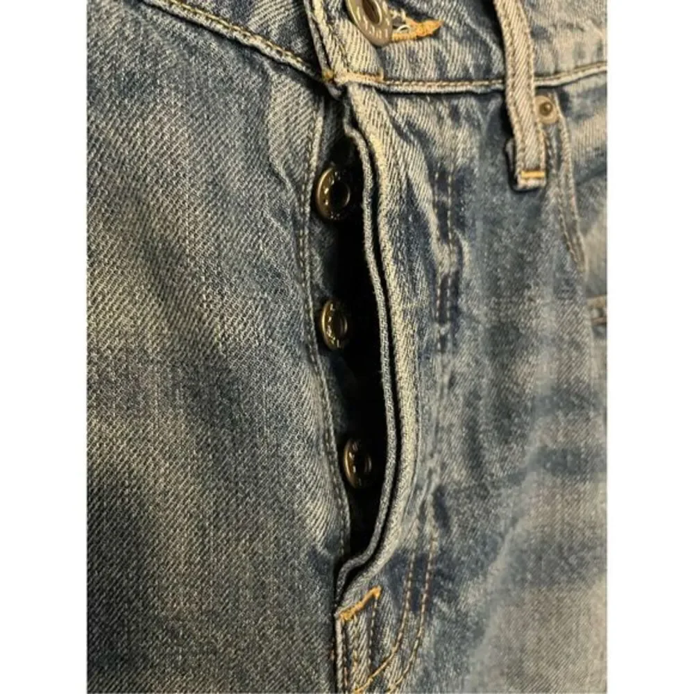 Lucky Brand Boulder Opal Vintage‎ Button Fly Straight Leg Jeans Size 27 - Picture 3 of 5